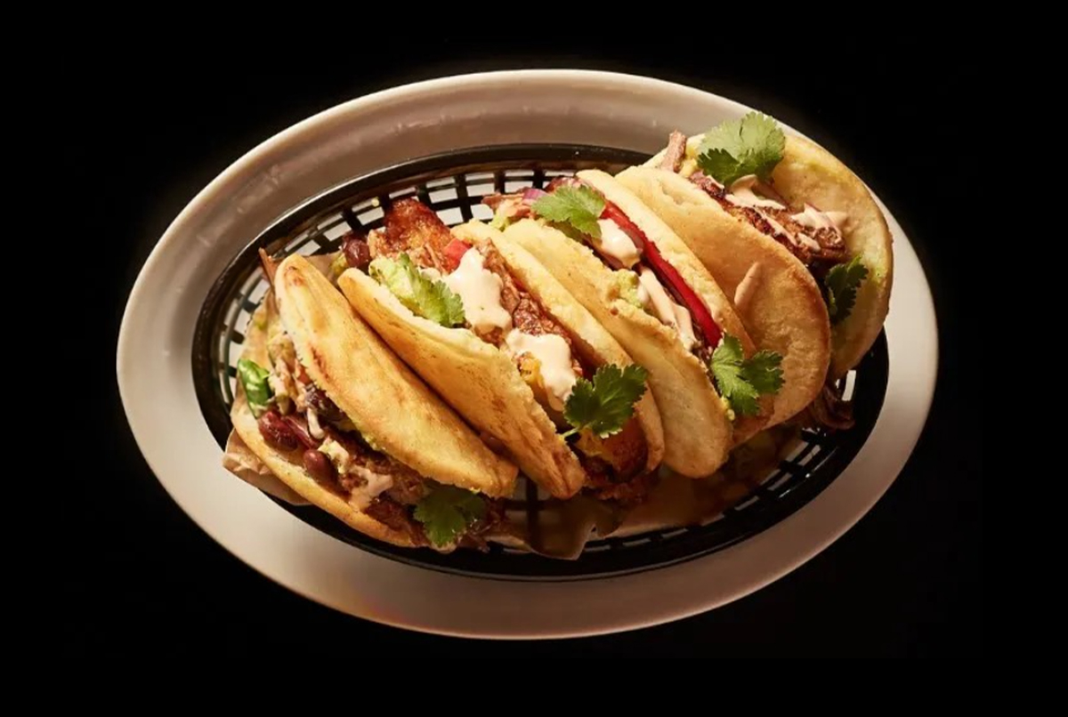 Braised Brisket Stuffed Arepa